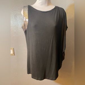 Rain fancy sequined one sleeve tunic